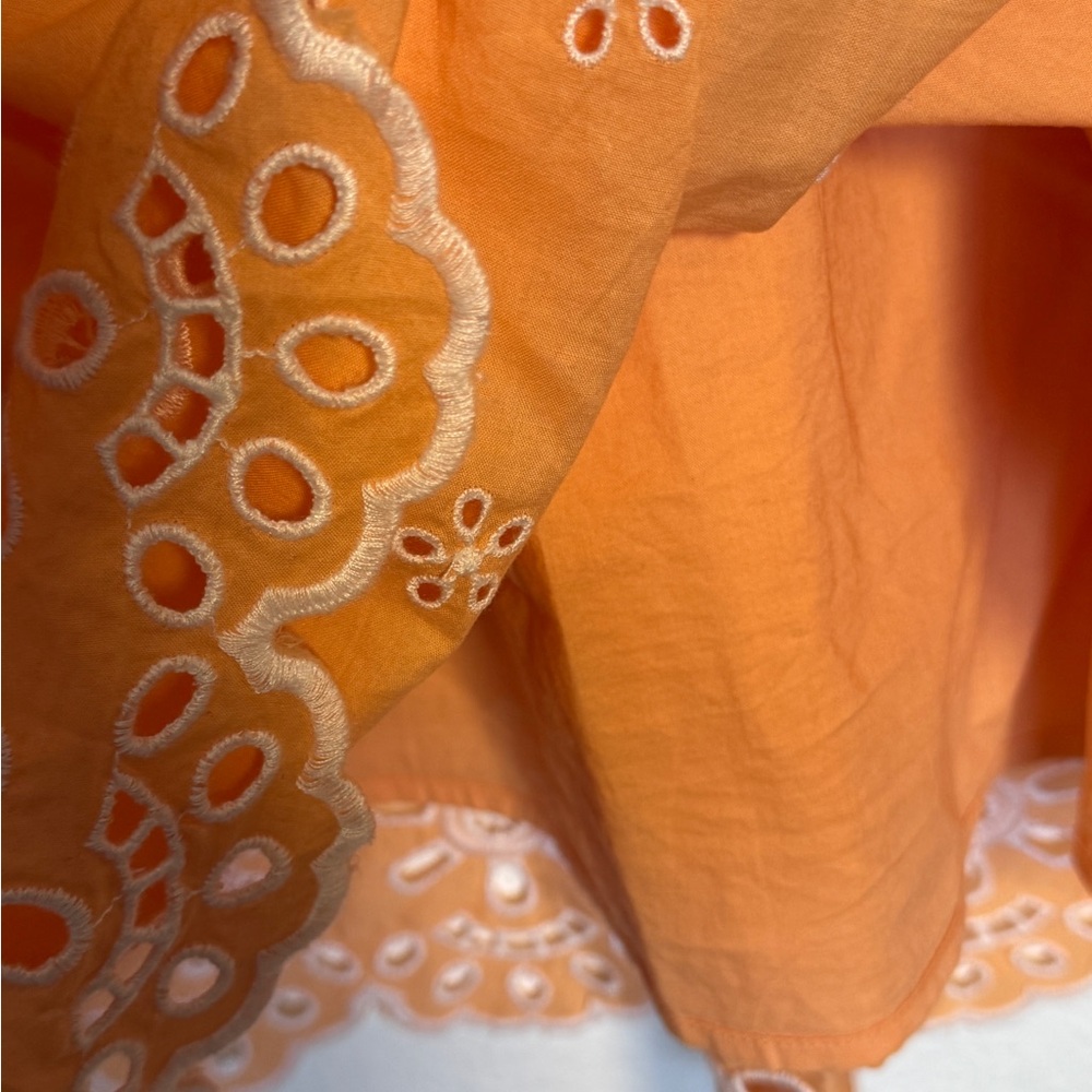 Old Navy Orange Floral Midi Dress - Picture 9 of 14